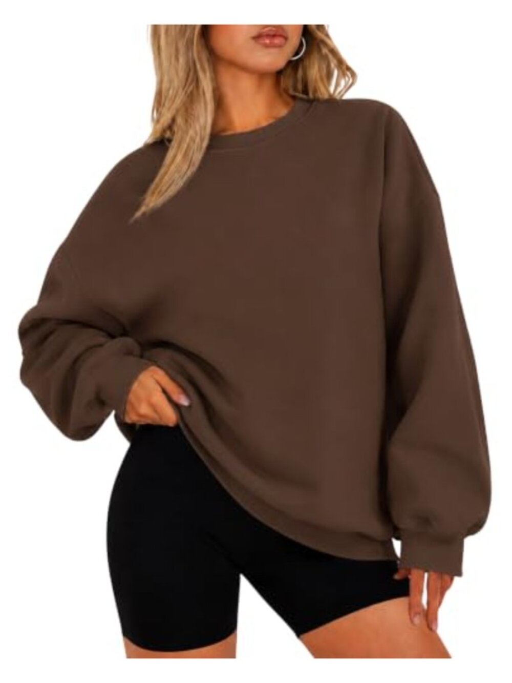 Oversized Christian Sweatshirt Crewneck Fleece Pullover Casual Womens